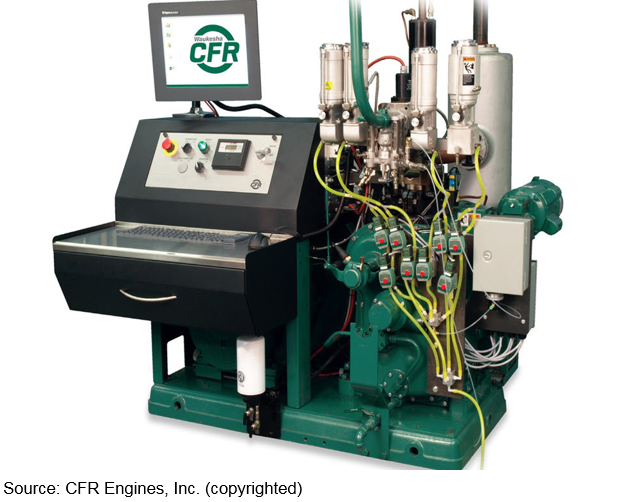 Image of an octane testing engine